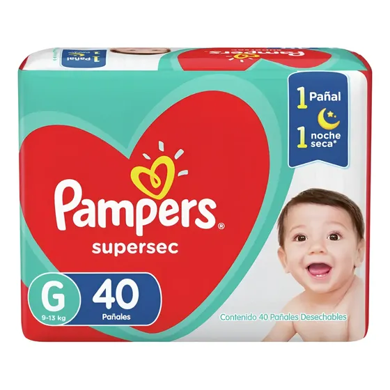 PANAL PAMPERS SUPSEC G 40 un
